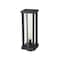 Z-Lite Glenwood 1 Light Outdoor Post Mount Fixture, Black & Clear 586PHBS-BK - alternate 3